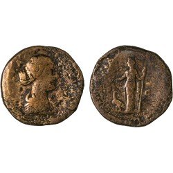 Moneda Imperio Romano Sestercio Lucilla 166-169 d.C.