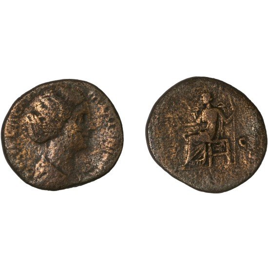 Moneda Imperio Romano Sestercio Lucilla 164 d.C.