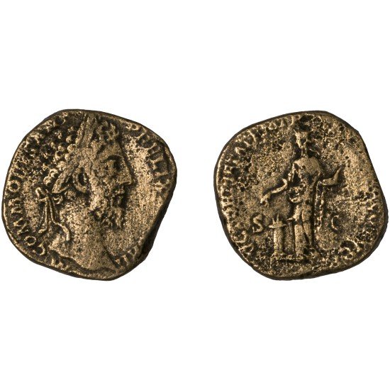 Moneda Imperio Romano Sestercio Cómodo 187 d.C.
