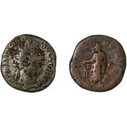 Moneda Imperio Romano Sestercio Marco Aurelio 171 d.C.