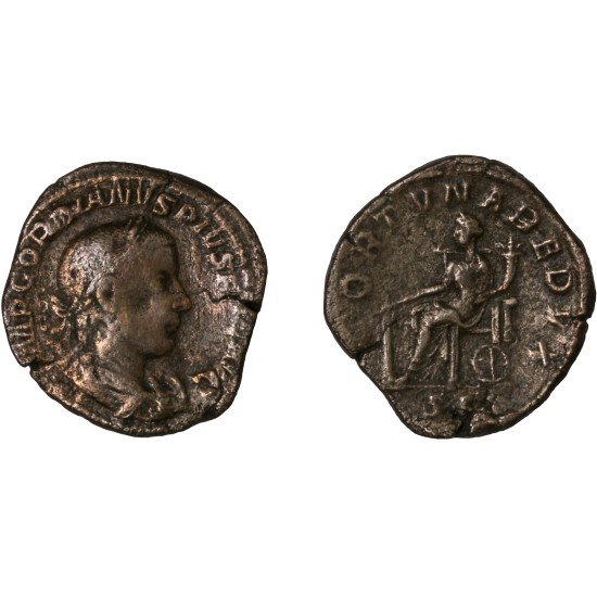 Moneda Imperio Romano Sestercio Gordiano III 243-244 d.C.