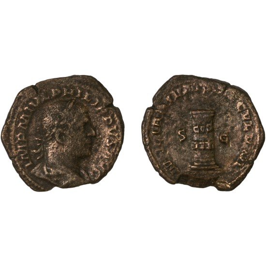 Moneda Imperio Romano Sestercio Filipo I 248 d.C.