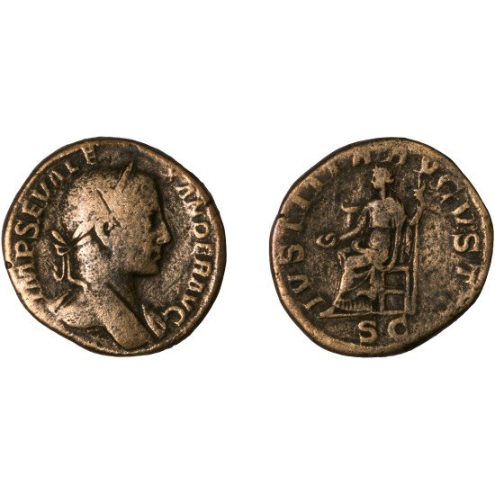 Moneda Imperio Romano Sestercio Alejandro Severo 230 d.C. Moneda Imperio Romano Sestercio Alejandro Severo 230 d.C.