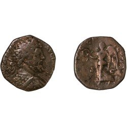 Moneda Imperio Romano Sestercio Septimio Severo 198 d.C.