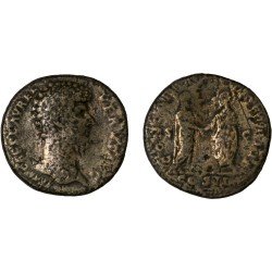 Moneda Imperio Romano Sestercio Lucio Vero 161 d.C.