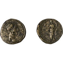 Moneda Imperio Romano Tetrassarion Macrino 217 d.C.