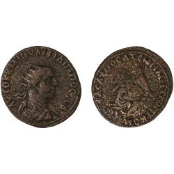 Moneda Imperio Romano Tetrassarion Filipo I 244-249 d.C.