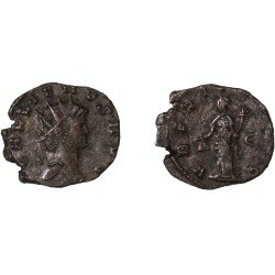 Moneda Imperio Romano Antoniniano Galieno 265-267 d.C.