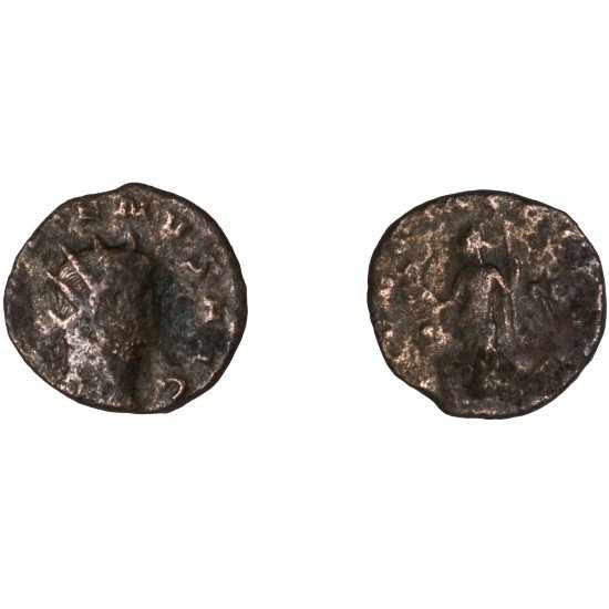 Moneda Imperio Romano Antoniniano Galieno 265-267 d.C.