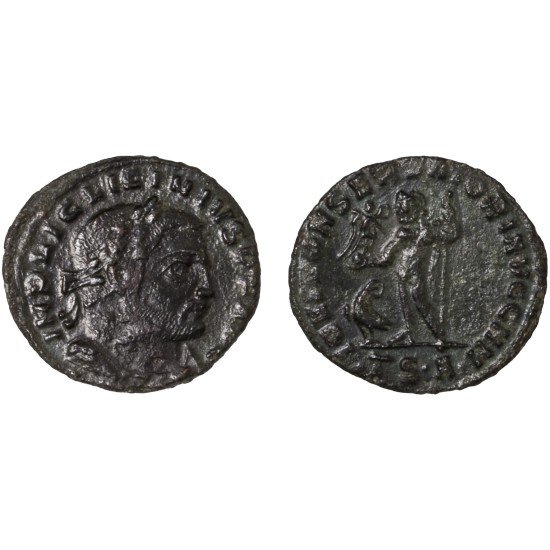 Moneda Imperio Romano Follis Licinio I 312-313 d.C.