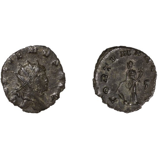 Moneda Imperio Romano Antoniniano Galieno 265-267 d.C.