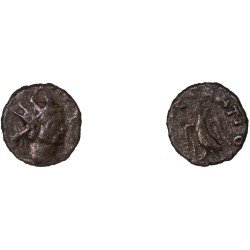 Moneda Imperio Romano Antoniniano Divo Claudio II después de 270 d.C.