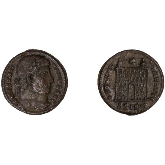 Moneda Imperio Romano Centenional Constantino I 328-329 d.C.