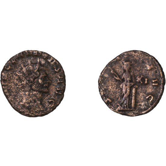 Moneda Imperio Romano Antoniniano Claudio II 269-270 d.C.