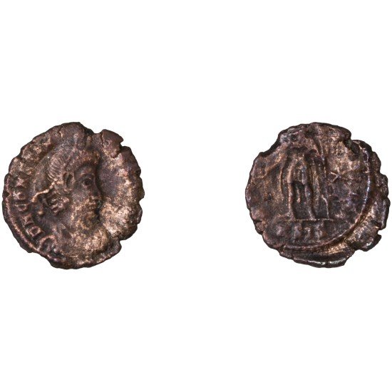 Moneda Imperio Romano Maiorina Constancio II 358-361 d.C.