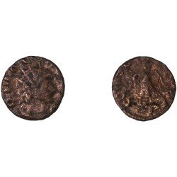 Moneda Imperio Romano Antoniniano Divo Claudio II después de 270 d.C.