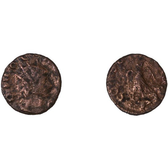 Moneda Imperio Romano Antoniniano Divo Claudio II después de 270 d.C. Moneda Imperio Romano Antoniniano Divo Claudio II después de 270 d.C.