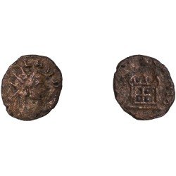 Moneda Imperio Romano Antoniniano Divo Claudio II después de 270 d.C.