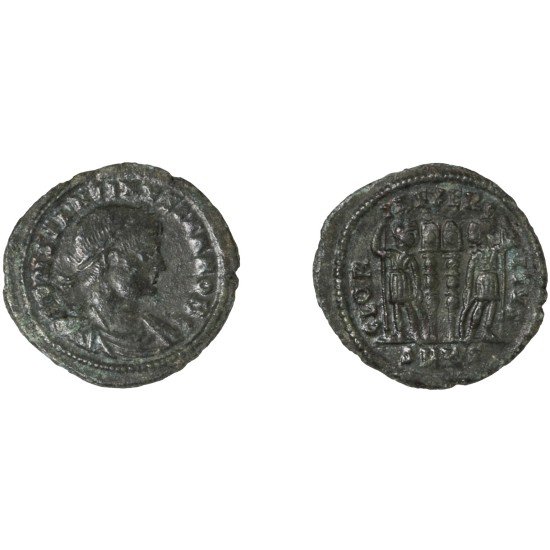 Moneda Imperio Romano Centenional Constantino II 330-335 d.C.