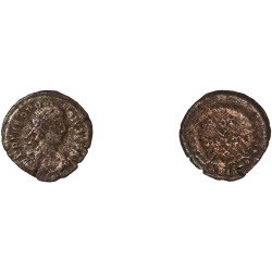 Moneda Imperio Romano ¼ de maiorina Teodosio I 379-383 d.C.