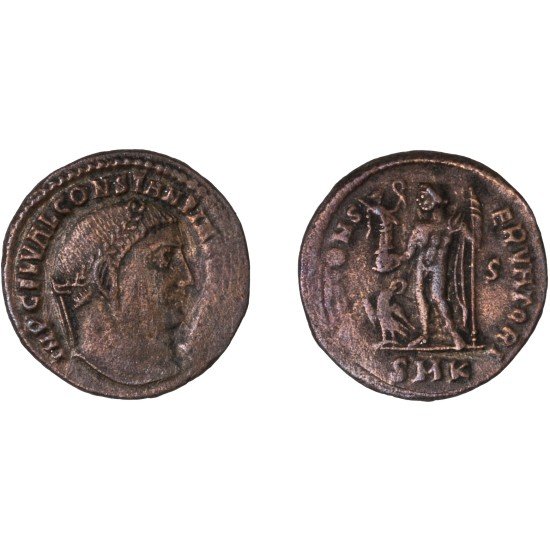 Moneda Imperio Romano Follis Constantino I 313-315 d.C.