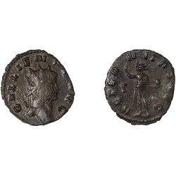 Moneda Imperio Romano Antoniniano Galieno 265-267 d.C.