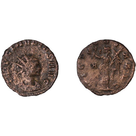 Moneda Imperio Romano Antoniniano Claudio II 268-269 d.C.