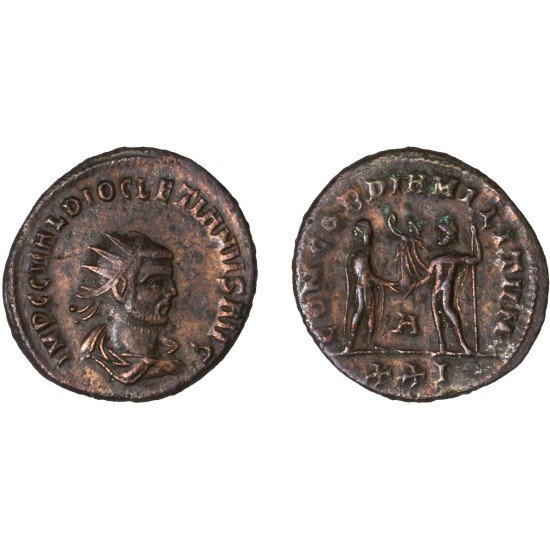Moneda Imperio Romano Antoniniano Diocleciano 293-294 d.C.