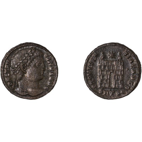 Moneda Imperio Romano Centenional Constantino I 326-328 d.C.