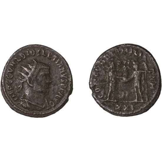 Moneda Imperio Romano Antoniniano Diocleciano 293-294 d.C.