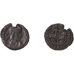 Moneda Imperio Romano ¼ de maiorina Constancio II 348-349 d.C.