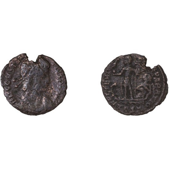 Moneda Imperio Romano ¼ de maiorina Constancio II 348-349 d.C.