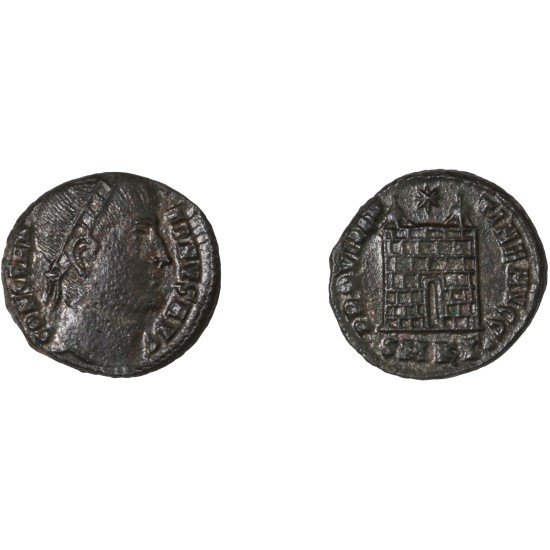 Moneda Imperio Romano Centenional Constantino I 328-329 d.C.