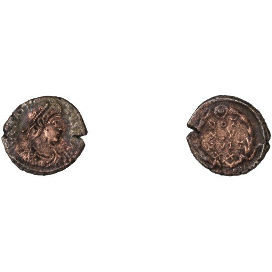 Moneda Imperio Romano ¼ de maiorina Graciano 381-383 d.C.