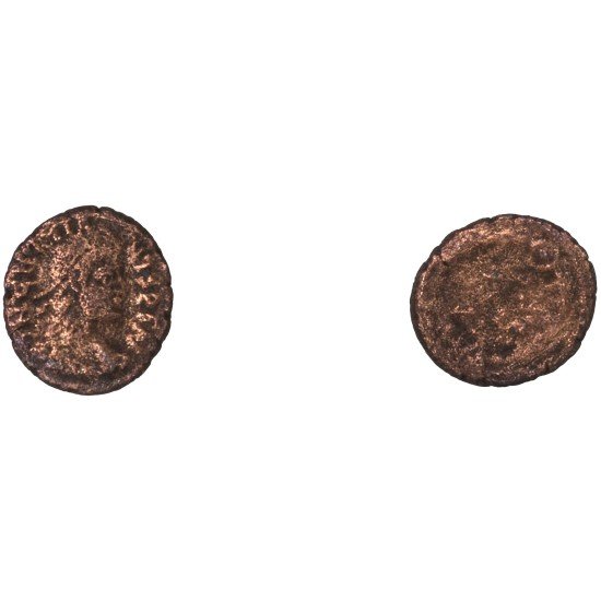 Moneda Imperio Romano ¼ de maiorina Graciano 383 d.C.
