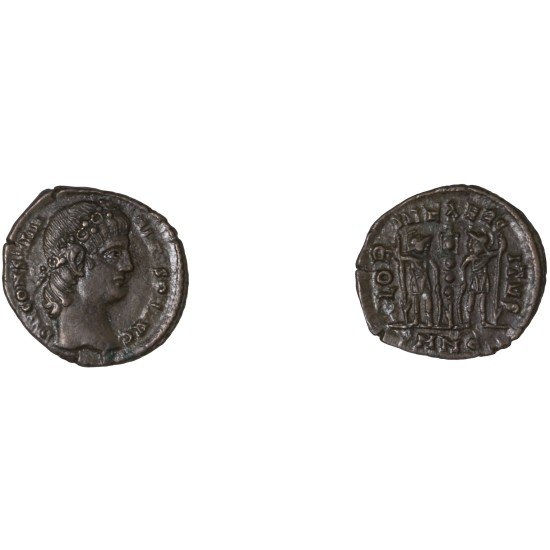 Moneda Imperio Romano Centenional Constantino II 337-340 d.C.