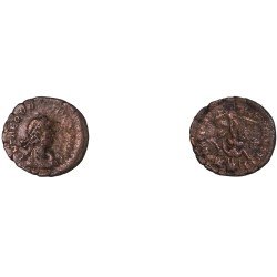 Moneda Imperio Romano Nummus Teodosio I 388-395 d.C.