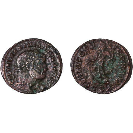 Moneda Imperio Romano Follis Galerio 298-301 d.C.