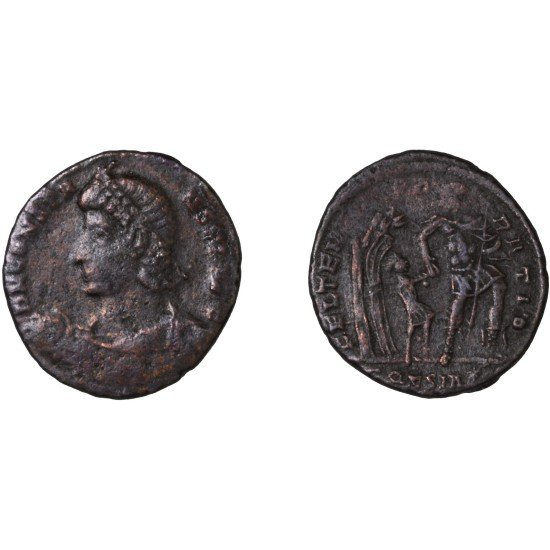 Moneda Imperio Romano ½ maiorina Constante 348-350 d.C.