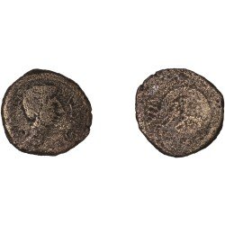 Moneda Imperio Romano Semis Augusto 27 a.C. – 14 d.C.