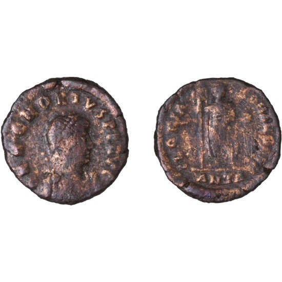 Moneda Imperio Romano Decargiro Honorio 393-395 d.C.