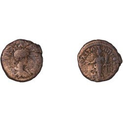 Moneda Imperio Romano Assarion Caracalla 196-198 d.C.