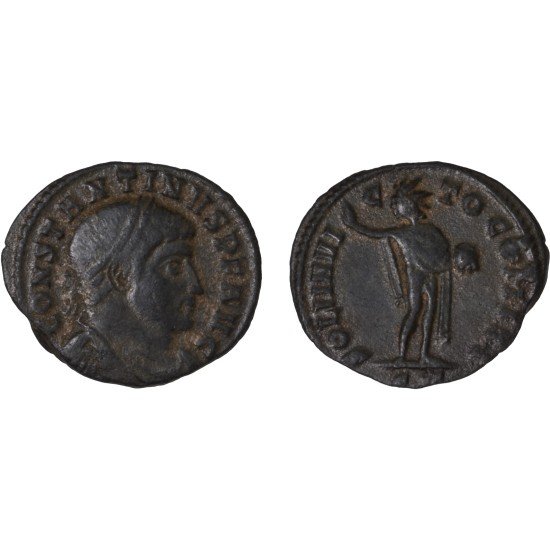 Moneda Imperio Romano Follis Constantino I312-313 d.C.