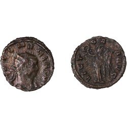 Moneda Imperio Romano Antoniniano Claudio II después de 268 d.C.