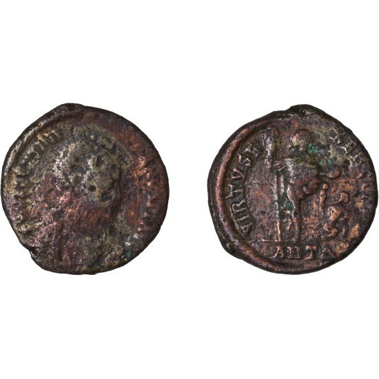 Moneda Imperio Romano Maiorina Valentiniano II 387-392 d.C.