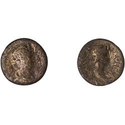 Moneda Imperio Romano Hemiassarion Siglos I-II d.C.