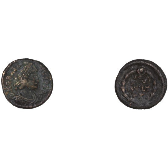 Moneda Imperio Romano ¼ de maiorina Graciano 381-383 d.C.