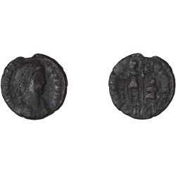 Moneda Imperio Romano ¼ de maiorina Constante 348-349 d.C.
