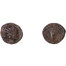Moneda Imperio Romano Antoniniano Divo Claudio II después de 270 d.C.