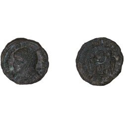 Moneda Imperio Romano Centenional Constantino I 318 d.C.